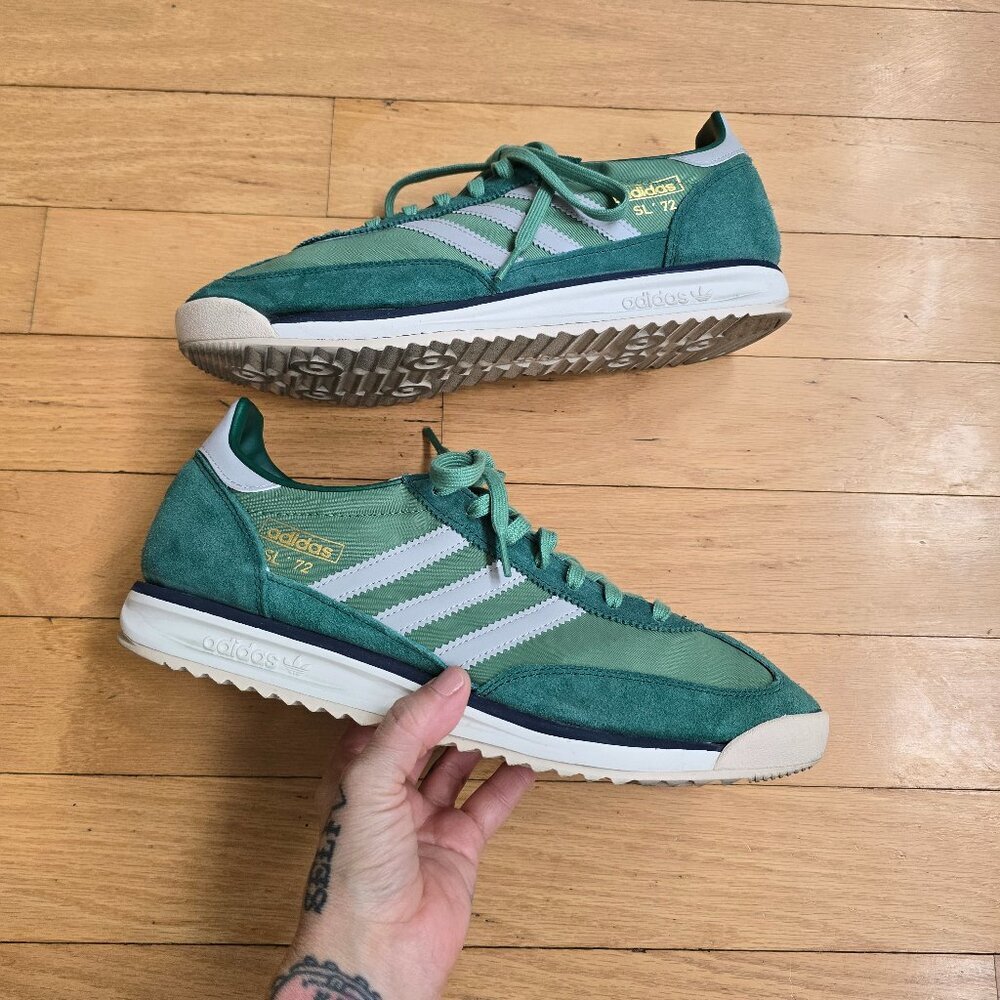Adidas | SL 72 RS 'Collegiate Green' retro sporty sneakers | MENS 12